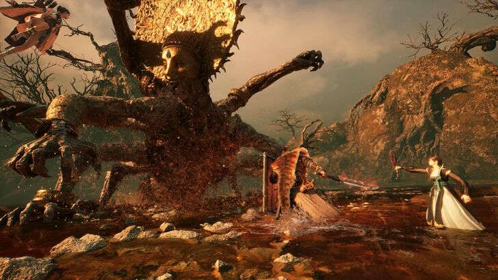 Party Taking Down Massive Monster