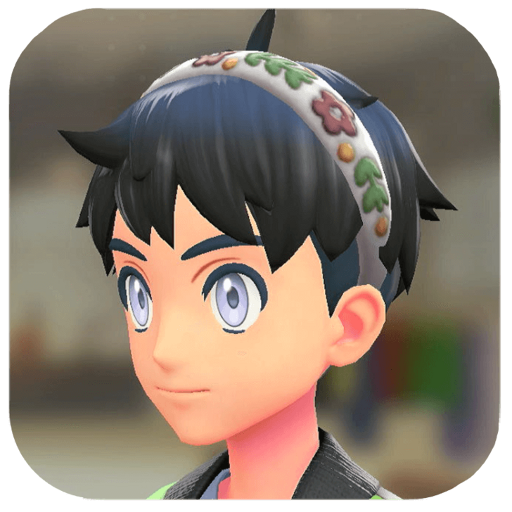 Pokemon Legends Z-A Male Floral Headband Icon