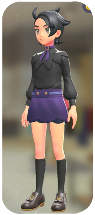 Pokemon Z-A - Blouse and Skort Set Lamp Black | Violet M