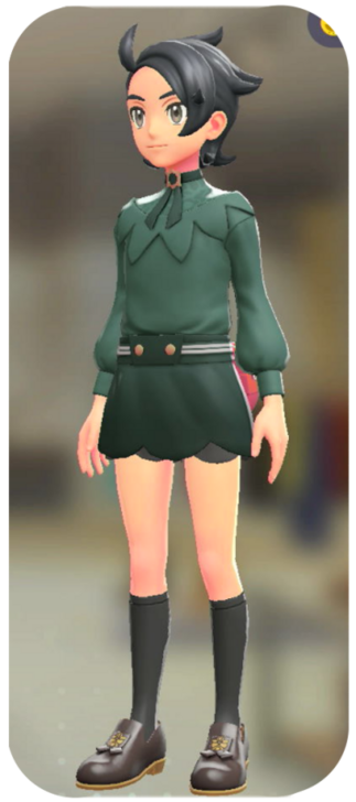 Pokemon Z-A - Blouse and Skort Set Forest Green | Dark Green M