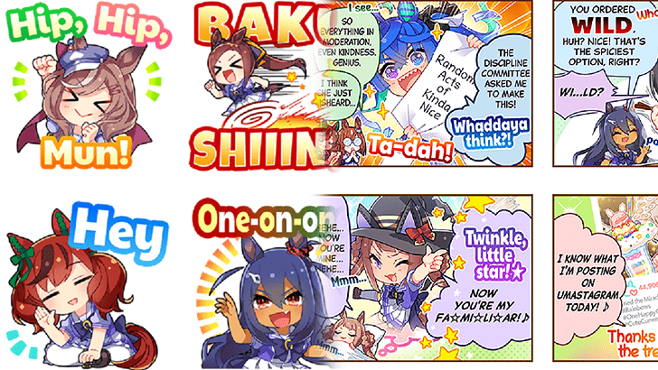 Half Anniversary Stickers and Comics