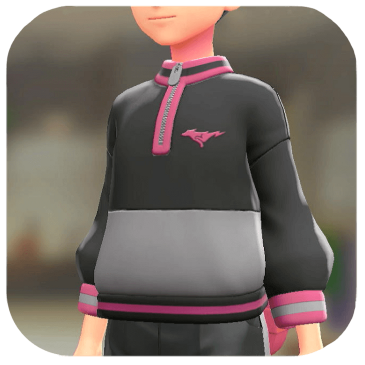 Pokemon Z-A - Two-Tone Pullover Black / Pink M