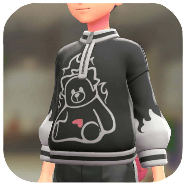 Pokemon Z-A - Pokemon-Print Pullover Bewear Black M