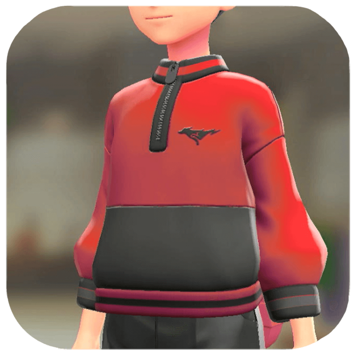 Pokemon Z-A - Two-Tone Pullover Red / Black M