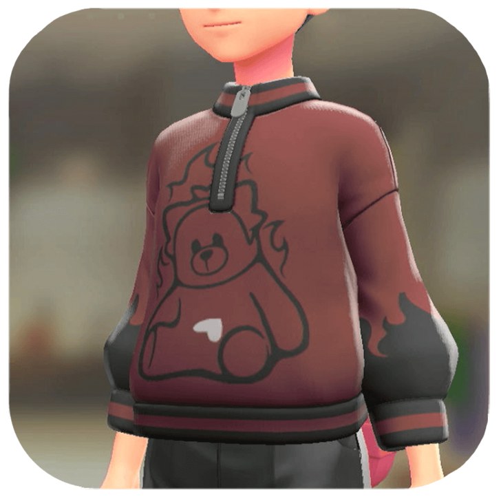 Pokemon Z-A - Pokemon-Print Pullover Bewear Red M