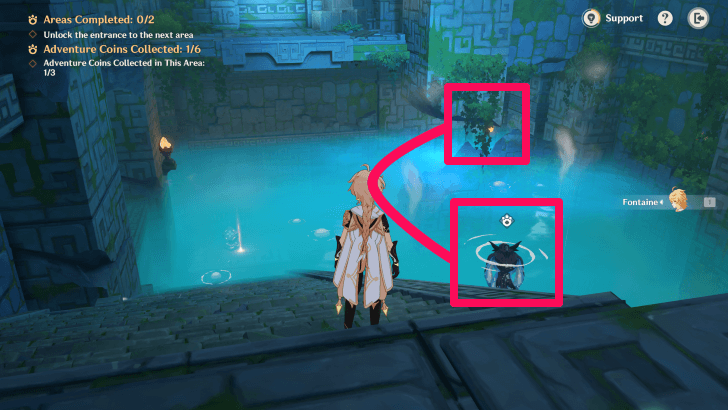 Dive Under Roiling Waves Step 2