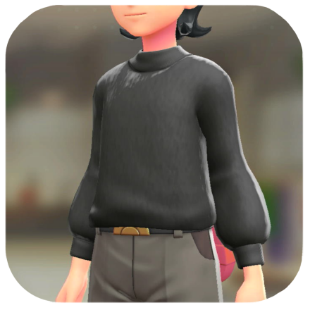 Pokemon Z-A - Fuzzy Sweater Black M