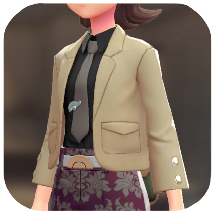 Pokemon Z-A - Blazer and Shirt Set Beige | Black F