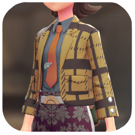Pokemon Z-A - Blazer and Shirt Set BRAVELY Tan | Blue-Gray F
