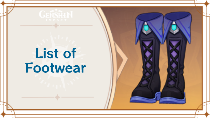 Genshin Impact - List of Footwear