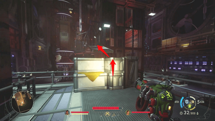 Climb Up Catwalk to Deck 5