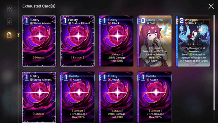 Checking the Exhausted Card Pile