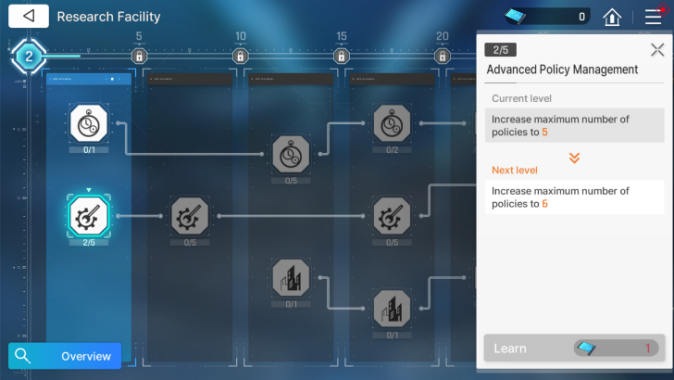 Unlock Research Nodes for Various Bonuses