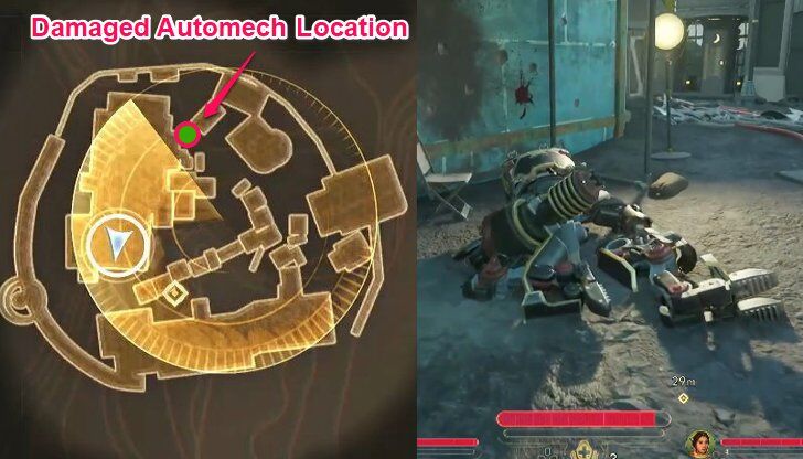 Damaged Automech Location