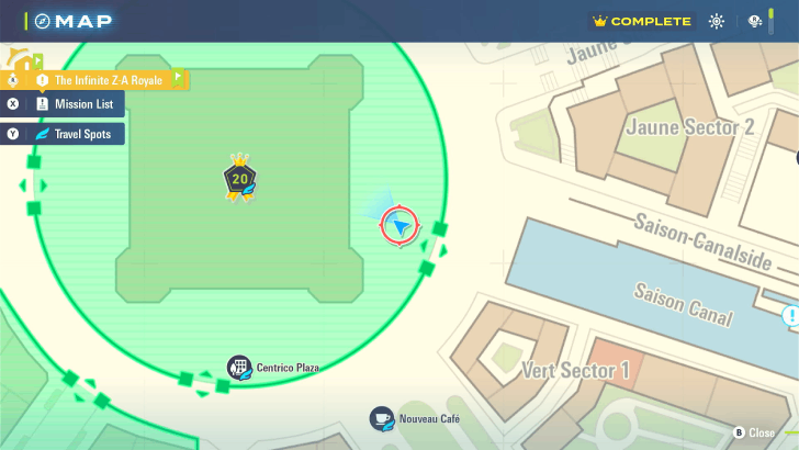 Wild Zone 20 East Bench Map View