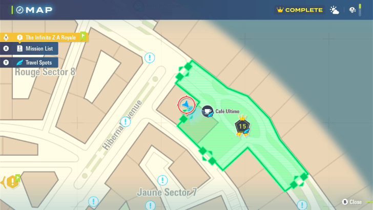 Wild Zone 15 Map View