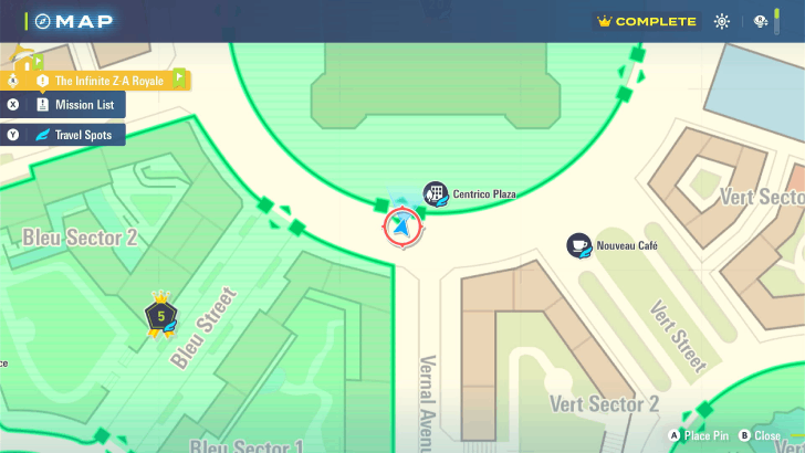 Wild Zone 20 Centrico Plaza Overworld