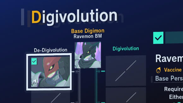 Alternate Between Digivolving and De-Digivolving