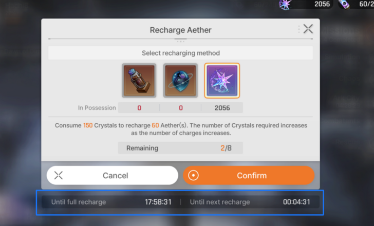 Stamina Refills Over Time