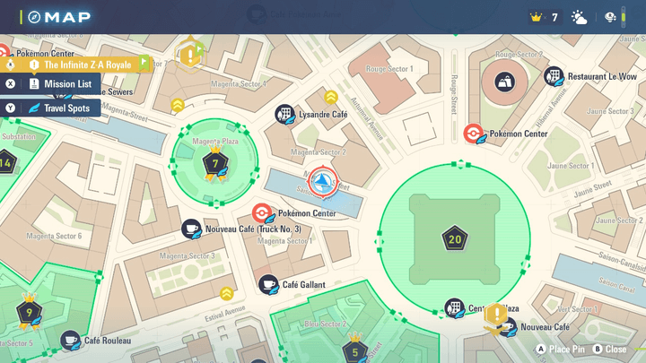 Starmie on High Map Location