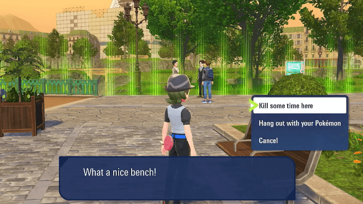 Rest on Nearby Bench at Wild Zone 2