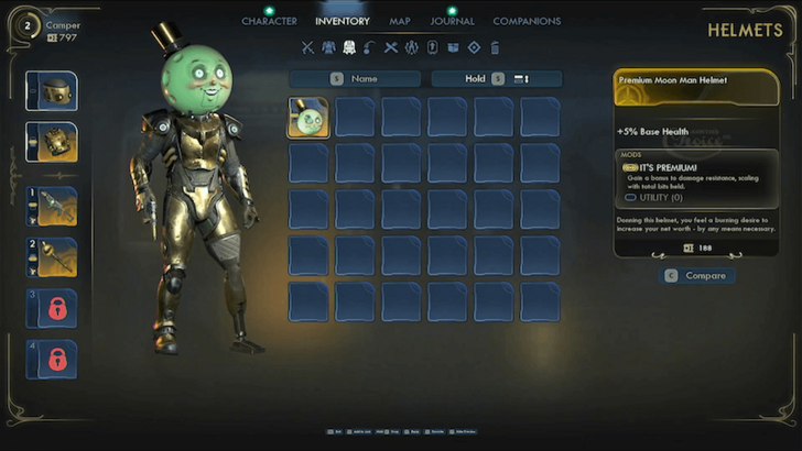 Outer Worlds 2 Distractingly Large Helmet