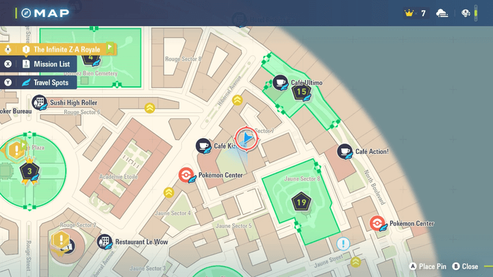 Up, Up, and Away After Emolga! Map Location