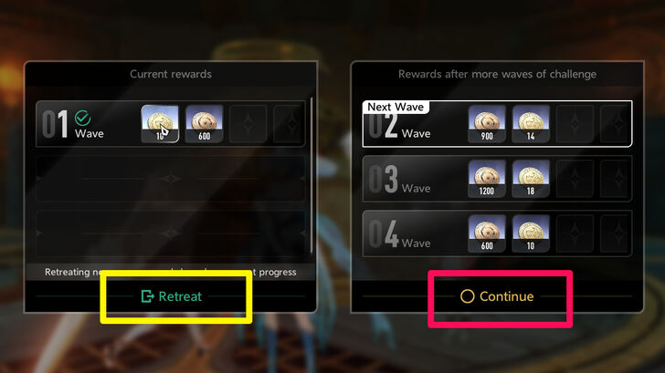 Duet Night Abyss retreat or continue defence