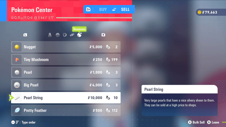 Selling Treasures at the Pokemon Center