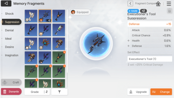 Upgrading Memory Fragment