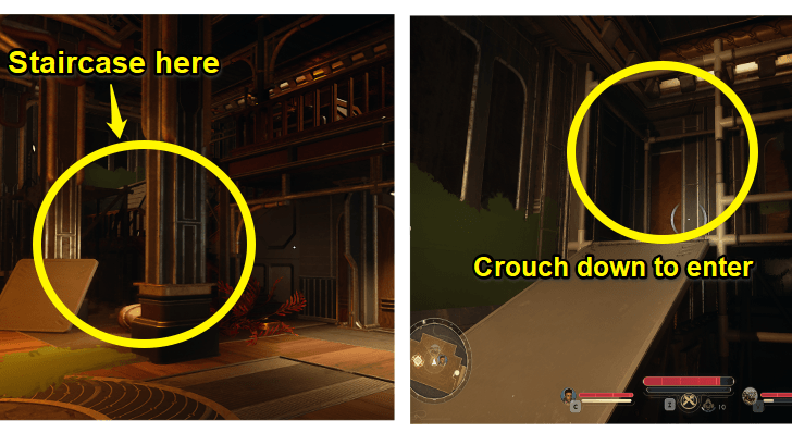 Fairfield Right Staircase to Scaffolding