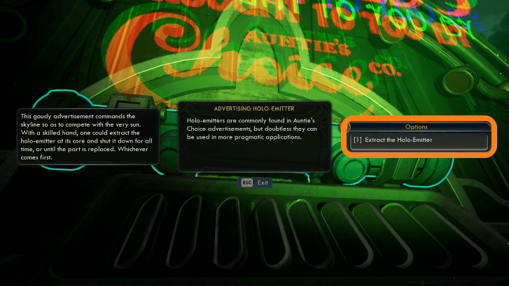 Extract the Holo-Emitter