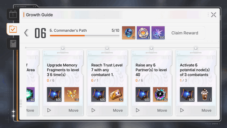 Chaos Zero Nightmare Progress Account Growth