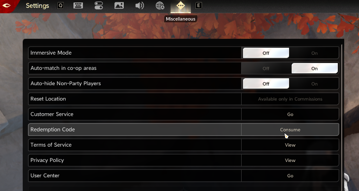 Duet Night Abyss How to Redeem Codes