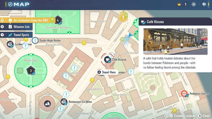 Cafe Kizuna Map Location