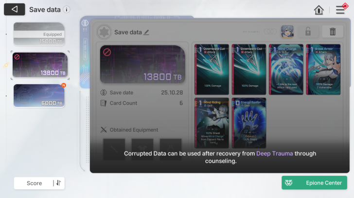 Chaos Zero Nightmare - Corrupted Save Data