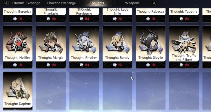 Duet Night Abyss Character Thoughts