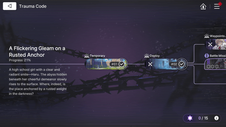 Chaos Zero Nightmare Trauma Code Story