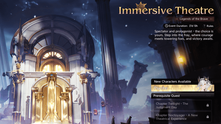 Immersive Theater Event Page