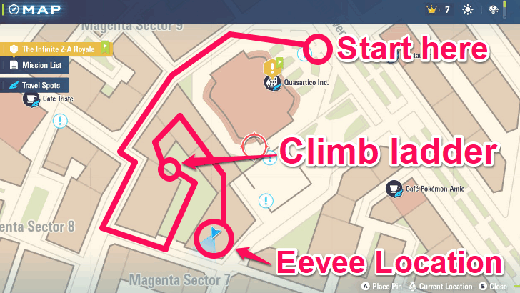 Eevee Map Location - How to Shiny Hunt