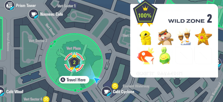 Pokemon Legends Z-A Shiny Staryu Map Image