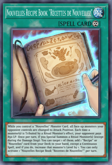 Nouvelles Recipe Book “Recette de Nouvellez”