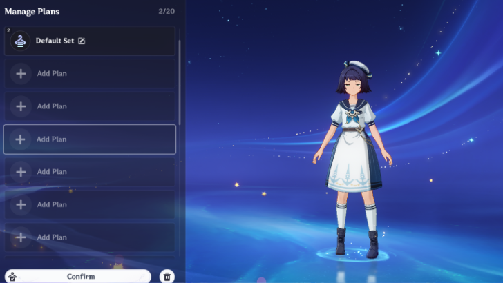 Genshin - Invitation to Wonderland - Change and Save Cosmetic Plan