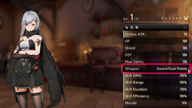 Character Weapon Proficiency