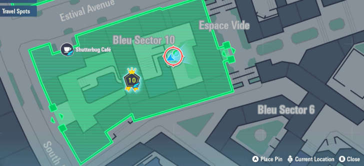 Pokemon Legends Z-A Shiny Staryu Map Image Zone 10 Head to Bench