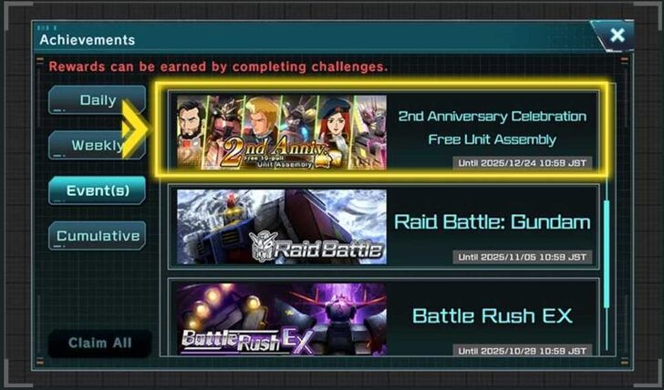 2nd Anniversary Free Unit Assembly