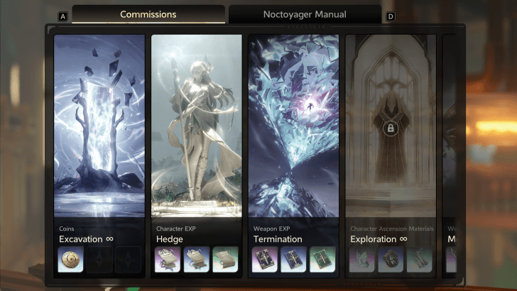 Commissions Interface