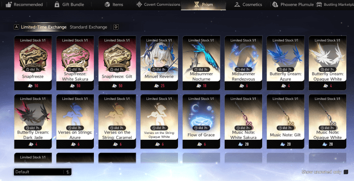 Duet Night Abyss - Prism Exchange Shop