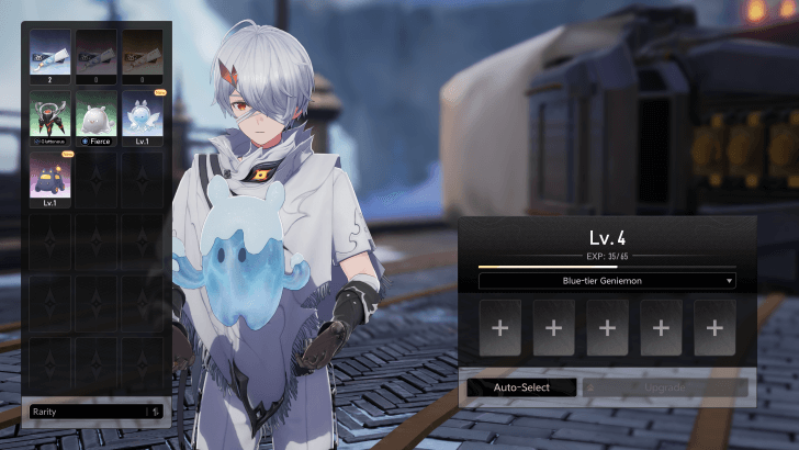 Geniemon Upgrade Interface