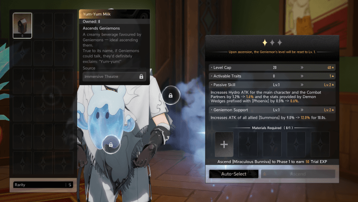 Geniemon Ascension Interface